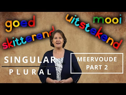 Видео: Как перевести слова в африкаанс из единственного числа во множественное — Meervoude — Часть 2