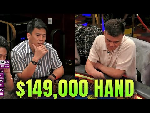 Видео: Они сражаются за огромные призовые фонды, но одна карта может всё изменить @HustlerCasinoLive