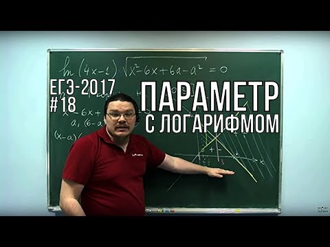 Видео: ✓ Параметр с логарифмом | ЕГЭ-2017. Задание 18. Математика. Профильный уровень | Борис Трушин