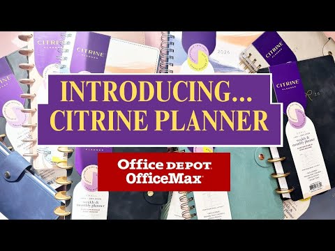 Видео: Представляем планировщик Citrine | Доступно в Office Depot!