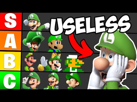 Видео: Рейтинг БЕСПОЛЕЗНОСТИ Луиджи в каждой игре серии Mario