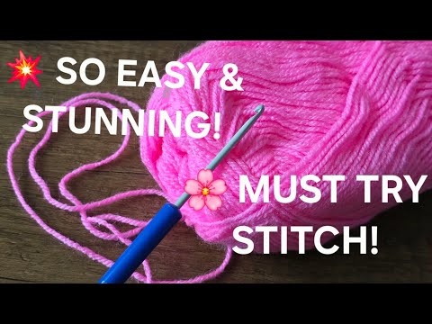 Видео: Невероятно ПРОСТО И КРАСИВО! 🌸 Вязание крючком, в которое вы влюбитесь | Идеально для детского од...