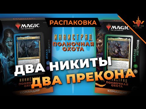 Видео: Колоды COMMANDER Иннистрад полночная охота распаковка обзор советы mtg edh wincodntion