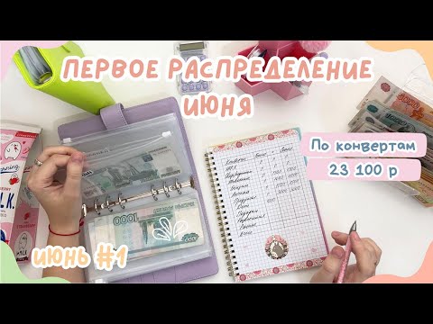 Видео: Первое распределение денег ИЮНЬ | Доложили в долги