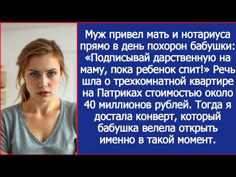 Видео: Дарственная на похоронах: муж потребовал подписать документы для свекрови!