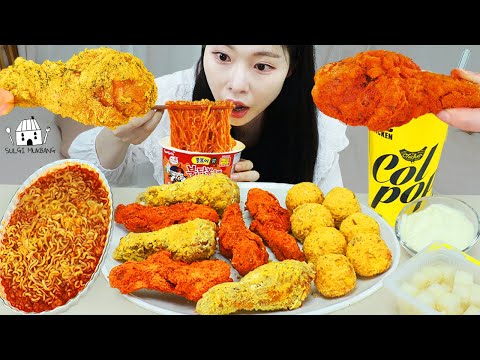 Видео: АСМР МУКБАНГ | Курица BBURINKLE, Горячая курица BBURINKLE, Сырный шарик, Лапша Tteokbokki Fire.