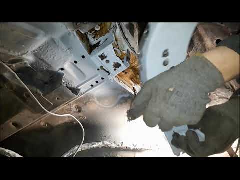 Видео: Ремонт заднего лонжерона Мазда626GD.Repair spar Mazda626