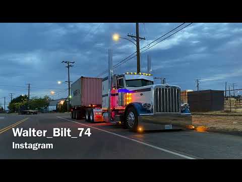 Видео: Локальный Дальнобой в пятницу В городе Сиэтл￼ Peterbilt 389￼