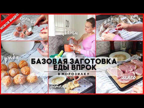 Видео: ❄️ЗАГОТОВКА ЕДЫ В МОРОЗИЛКУ: КУРИЦА ФАРШ РЫБА МЯСО ОВОЩИ🥩 7 СУПОВ и 13 УЖИНОВ 👌🏼