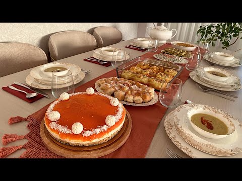 Видео: Обеденный стол | Подготовка гостей | Еда Влог 8