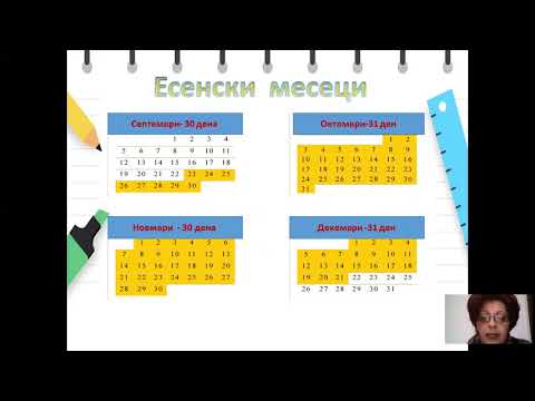 Видео: II одделение - Математика - Ден, месец, година