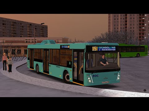 Видео: OMSI 2 | МАЗ-203.047 | Чистогорск | Маршрут 15 (обратный рейс)