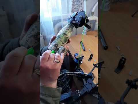 Видео: #Катушка для арбалета#рыбалка с арбалетом#выстрел из арбалета Кракен#