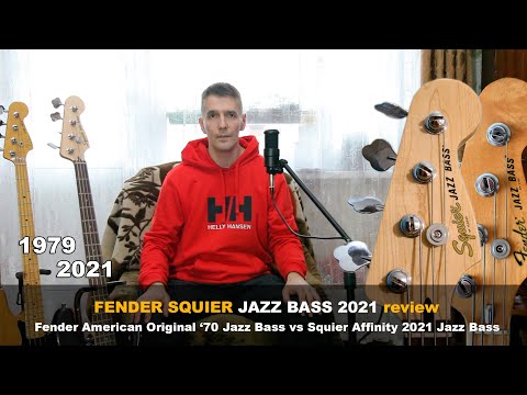 Видео: Обзор Fender Squier Jazz Bass 2021. Squier Jazz Bass Affinity 2021 vs Fender American Original '70.