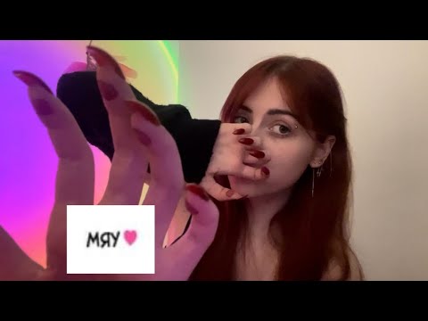 Видео: АСМР поточу об тебя коготочки 💞 потрогаю тебя лапками 🐾🐈‍⬛