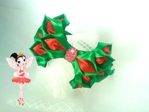 Видео: Ободок с бантиком канзаши Очень красиво и просто Мастер класс