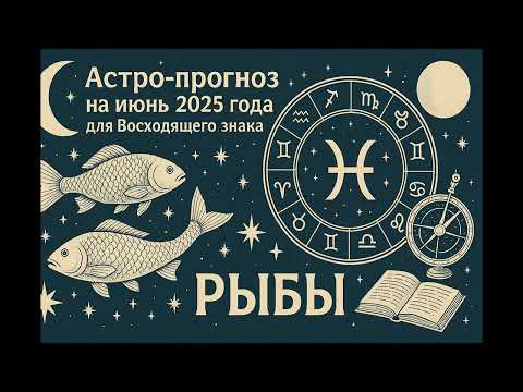 Видео: Астро Прогноз на июнь 2025 года для восходящего знака   РЫБЫ