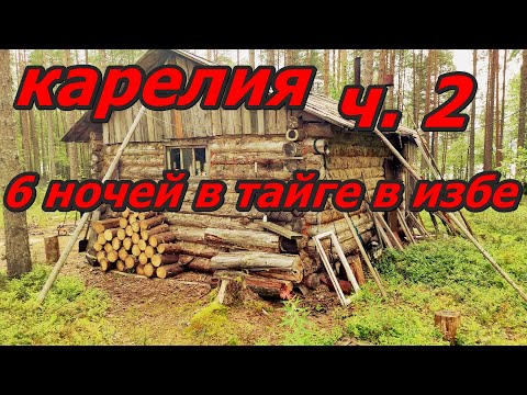Видео: Моя первая Карелия Август 2022г! 6 Ночей в Тайге в Избе!!! Часть вторая! 2