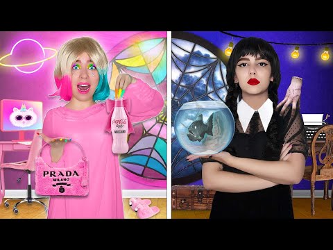 Видео: УЭНСДЕЙ и ИНИД СКУПАЮТ ВСЕ ЧЕЛЛЕНДЖ ! Их бюджет не ограничен