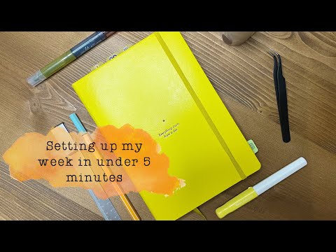 Видео: Bullet Journal: планируем вместе со мной — супербыстрая еженедельная настройка