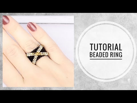 Видео: #МК - Кольцо из бисера | #Tutorial - Bead ring