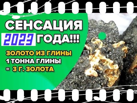 Видео: ШОК КОНТЕНТ!!!Добыча золота из глины в домашних условиях без вложений