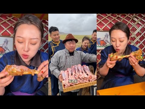 Видео: Бату, потомок Чингисхана, живет вкусной жизнью на пастбищах! #еда #готовка #вкусно