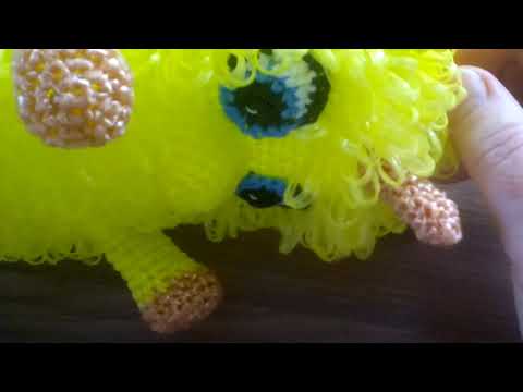 Видео: Игрушка-мочалка "Единорожка" 3 часть.