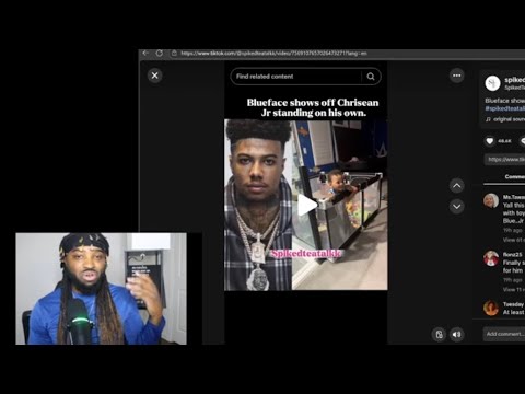 Видео: Blueface заставил Крисиана-младшего встать и вести себя активно, в отличие от Крисиана, скрывающе...