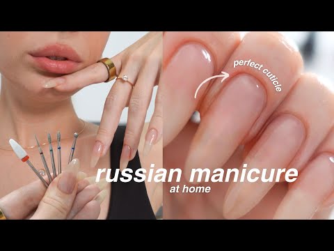 Видео: русский маникюр в домашних условиях на длинных натуральных ногтях