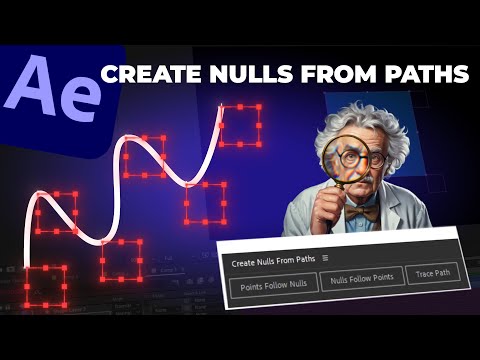 Видео: Анимация с помощью Create Nulls From Paths | After Effects