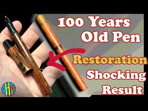 Видео: Реставрация 100-летней Ручки - Невероятный Результат - Де Ла Ру