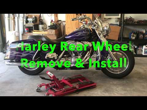 Видео: Как снять и установить колесо Harley Davidson.
