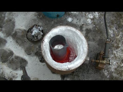 Видео: Плавка алюминия в белоснежной вате, которая НЕ горит, НЕ садится и НЕ сыпется