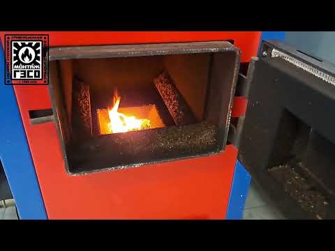 Видео: Самотечная система отопления и котёл СТАРТ-30GR-V2, на пеллетах, дровах и угле.