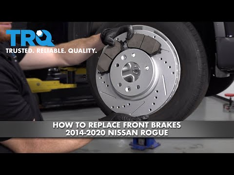 Видео: Как заменить передние тормоза на Nissan Rogue 2014-2020