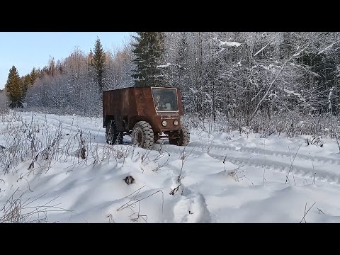Видео: Крытый вездеход, сбор чаги!!!!