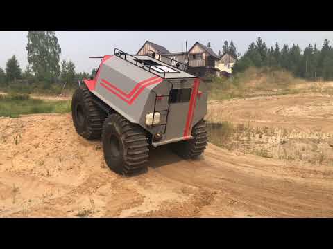Видео: Бортповоротный вездеход 4х4