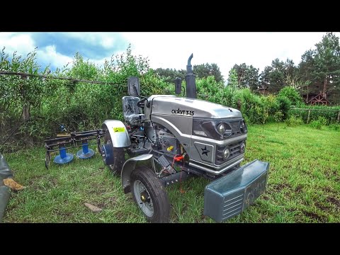 Видео: Мини-Трактор Скаут Т-15. Обзор роторной косилки