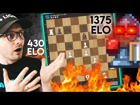 Видео: Chess 430 Эло Андердог разгромил бота Эло Бишопа 1375