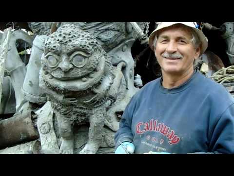 Видео: как  сделать  скульптуру   из  бетона . дымовичёк .  мастер  класс