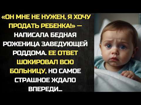 Видео: "Продам малыша!" - написала роженица заведующей роддома. Ее ответ шокировал всю больницу...