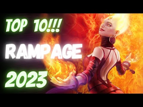 Видео: dota 2 highlights top 10 rampage буйство в дота 2 2023 свежие рампаги