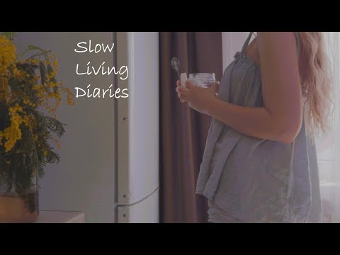 Видео: Уютная утренняя рутина, выходной наедине с собой | тихий влог | silent vlog | slow living diaries