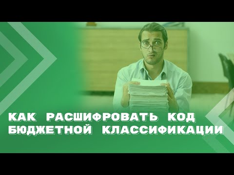 Видео: Как расшифровать двадцатизначный код бюджетной классификации