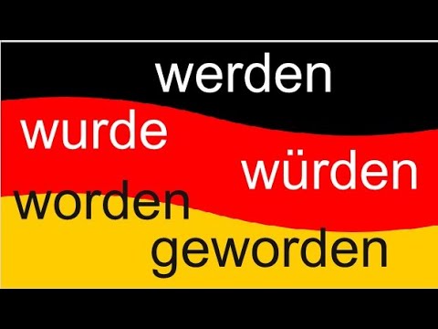 Видео: Werden, wurde, würde, geworden, worden/ Репетитор немецкого/Немецкий язык с нуля