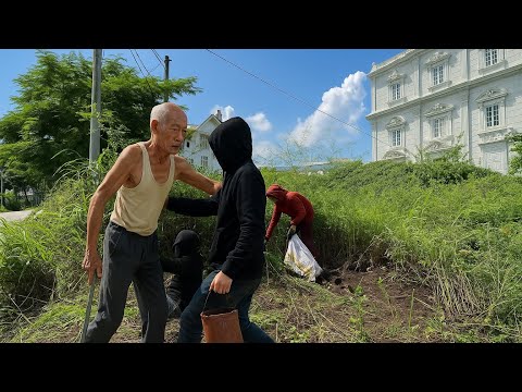 Видео: Мы убрали тротуар в богатом районе и были жестко отчитаны 90-летним мужчиной