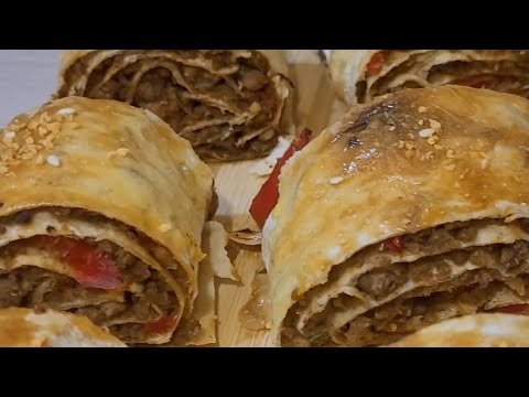 Видео: Мясной Рулет из Лаваша, идеальный перекус /Լավաշով և Մսով Ռուլետ 