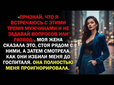 Видео: «Признай, что я встречаюсь с этими тремя мужчинами и не задавай вопросов или развод». Моя жена...