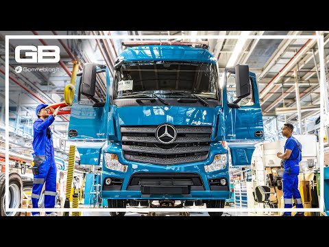 Видео: Производственная линия Mercedes Actros — шедевр